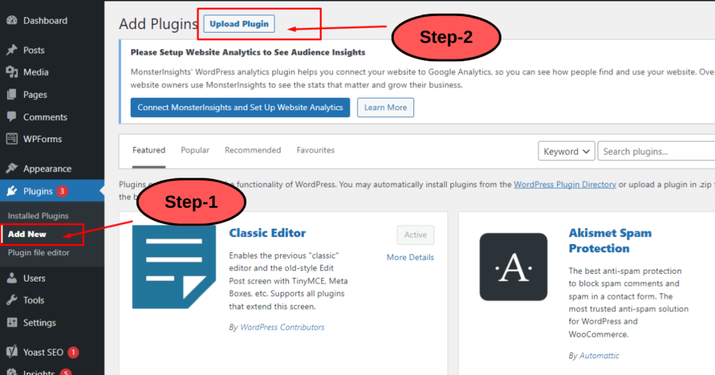 setup and install WordPress Plugin
