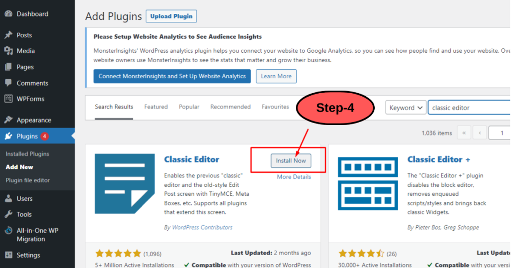 setup and install WordPress Plugin
